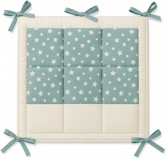 Nursery Storage Basket Crib Bumper Green