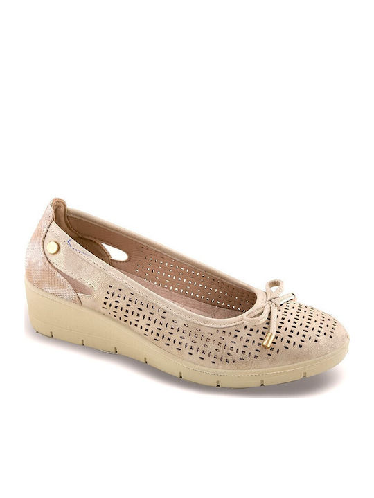 Anatomic Leather Ballerinas Beige