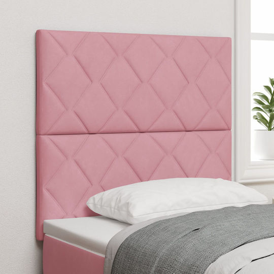 vidaXL Stoff-Kopfkissen für Bett Rosa 200cm