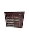 Stoff Schuhschrank T2712 118x30x120cm