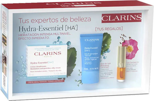 Clarins Hydra-Essentiel Skin Care Set for Moisturizing 3pcs