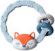 Itzy Ritzy Teething Rattle BPA Free made of Silicone for 3 m+