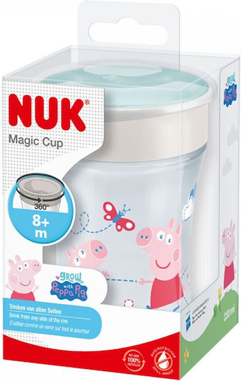 Nuk Бебешка чаша Magic Cup от пластмаса Тюркоазен 230мл за 8m+m+