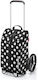 Stoff Einkaufswagen Klappbar Weiß 22x22x22cm
