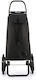 Stoff Einkaufswagen Klappbar Schwarz 46.5x8x113cm