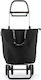 Shopping Trolley Black 64.5x64.5x100.5cm