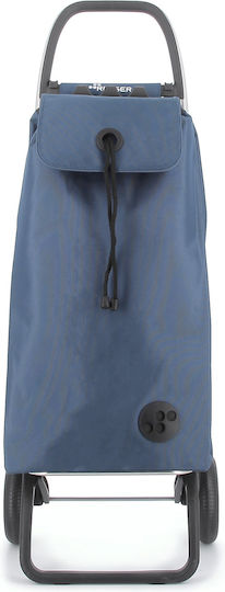 Stoff Einkaufswagen Klappbar Blau 43x19x104.5cm