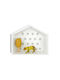 Kinderregal Wandhalterung Weiß 35x28,5x14cm