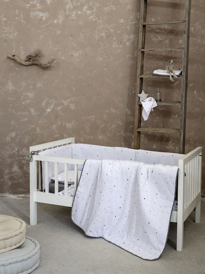 Nima Nene Baby Sheets Set Crib Cotton White 70x110cm 2pcs