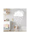 Wall Stickers For Kids Room Rain Cloud 1 Pc. - Yellow Green