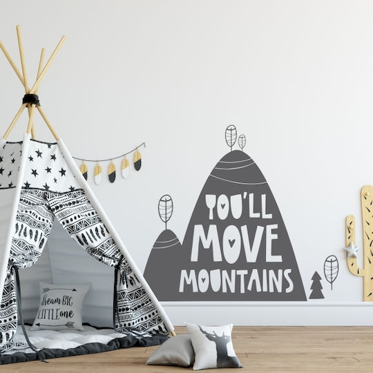Wall Stickers For Kids Room You'll Move Mountains 1 Pc. - Copper