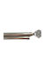 My Home Luxury Extendable Metallic Curtain Pole Crystal Double with Rod Diameter 19mm Length 120-200cm Silver