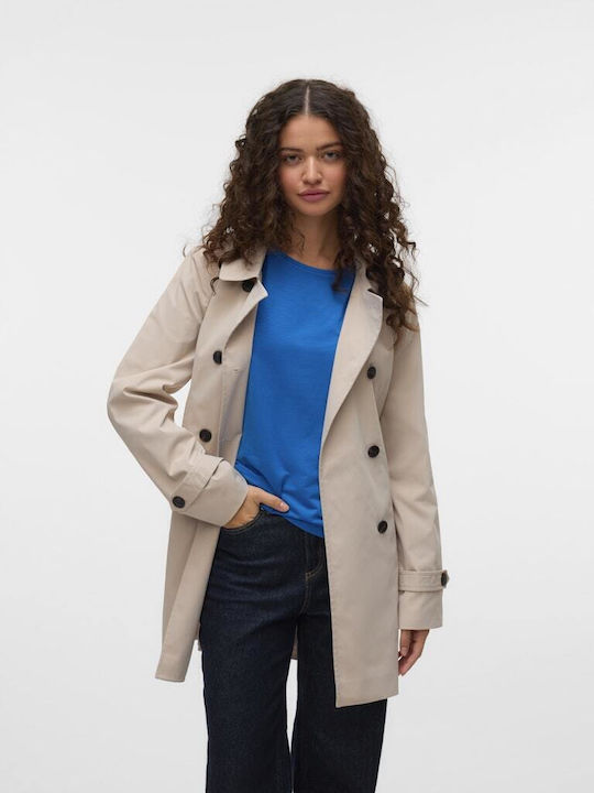 Vero Moda Oatmeal Trenchcoat