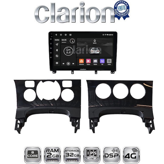 Clarion Ηχοσύστημα Αυτοκινήτου για Peugeot 206 / 3008 2016 (Bluetooth/USB/WiFi/GPS/Apple-Carplay/Android-Auto)