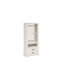 Βιβλιοθήκη Rometri 100 Άσπρο 75x35x170εκ.