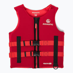Aquastic Youth 50n Neoprene Children's Life Jacket Red Size 164cm