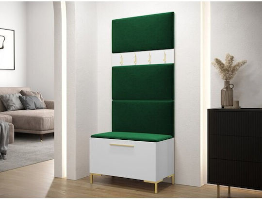 Tivsoa 102 Eingangsmöbel mit Spiegel & Garderobe Aspro 84x46x196cm
