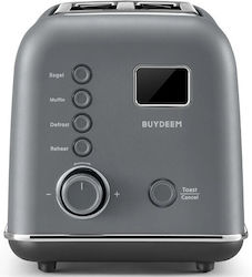 Buydeem DT730E Φρυγανιέρα 2 Θέσεων 900W Γκρι