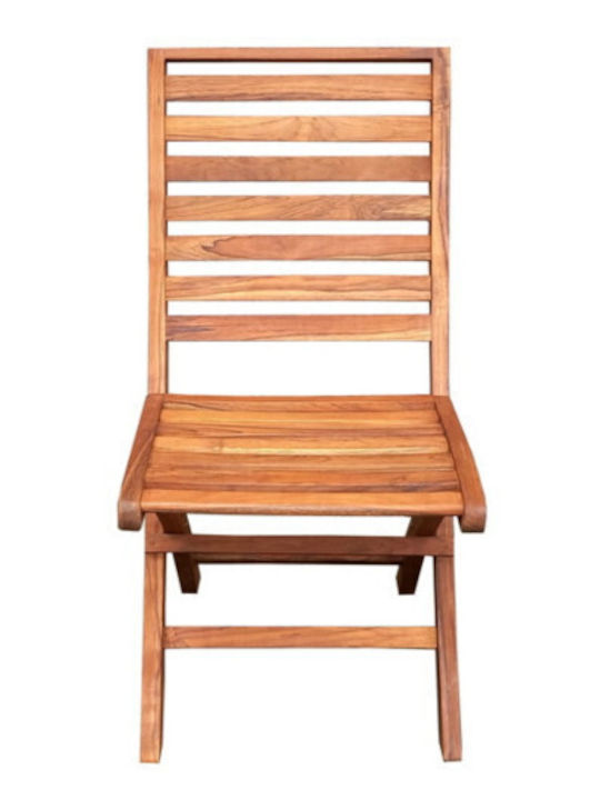 Outdoor Chair Wooden Seville Teak 62x46x93cm