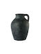 Terrakotta Anthrazitgraue Vase 1 Henkel Ø16×23 cm