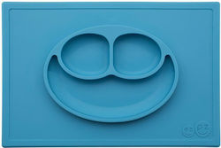 Ezpz Salver Син Happy Mat от Силикон за 24+ мес...