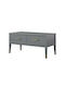 Ecke Schreibtisch Belromu 105 Holz Graphite mit Metallbeinen 52x106x51cm