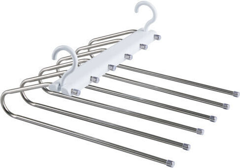 Set of 2 Space-Saving Closet Hangers with 6 Slots 8720604887228 Umuzi Cleaning