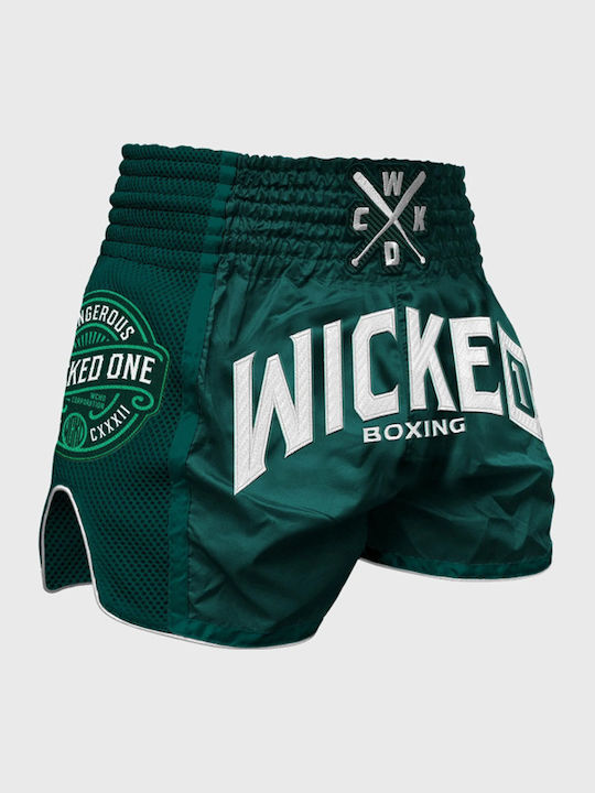 Wicked1 Men's Kick/Thai Boxing Shorts Black