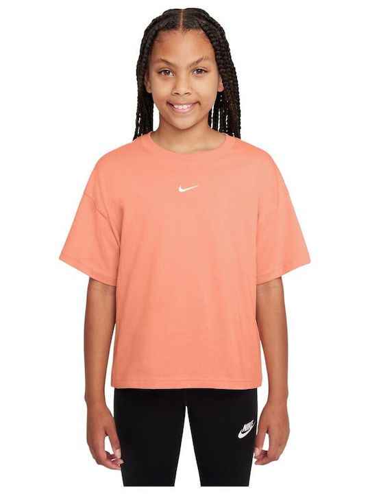 Nike Παιδικό T-shirt Πορτοκαλί Sportswear