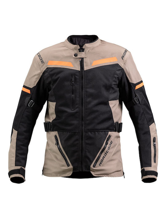Nordcode Dune WP Oversize Καλοκαιρινό Ανδρικό Μπουφάν Μηχανής Sand/Orange