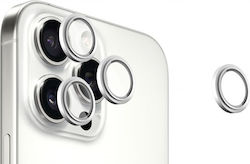 Evelatus Kameraschutz Gehärtetes Glas White für das iPhone 16 Pro, iPhone 16 Pro Max