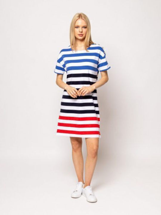 Καλοκαιρινό Mini T-shirt Φόρεμα Navy
