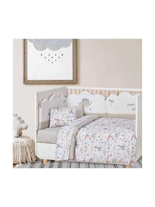 Alouette Baby Sheets Set Crib Cotton Multicolored 3pcs