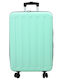 vidaXL Medium Hard Travel Suitcase Mint Green with 4 Wheels Height 66cm