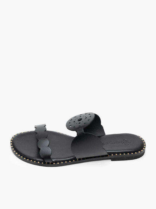 Makis Kotris Sandale Casual Damă de Piele Negru