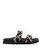 Flache Sandalen für Damen Flatforms in Schwarz Farbe