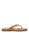 Flache Sandalen für Damen in Beige Farbe