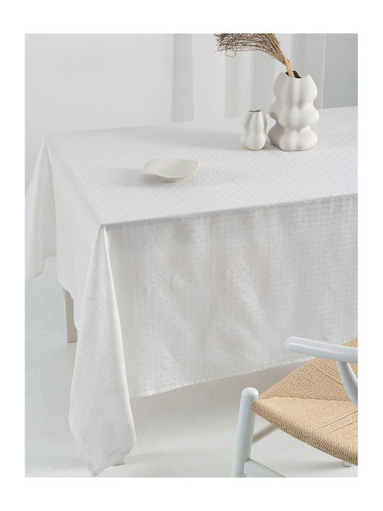 Waterproof Tablecloth Palamaiki Mily White 175 X 260