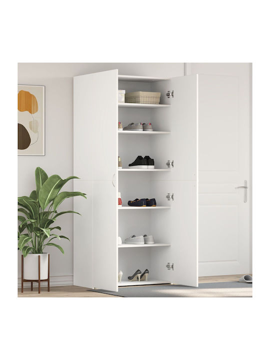 Holz Schuhschrank 80x35.5x180cm