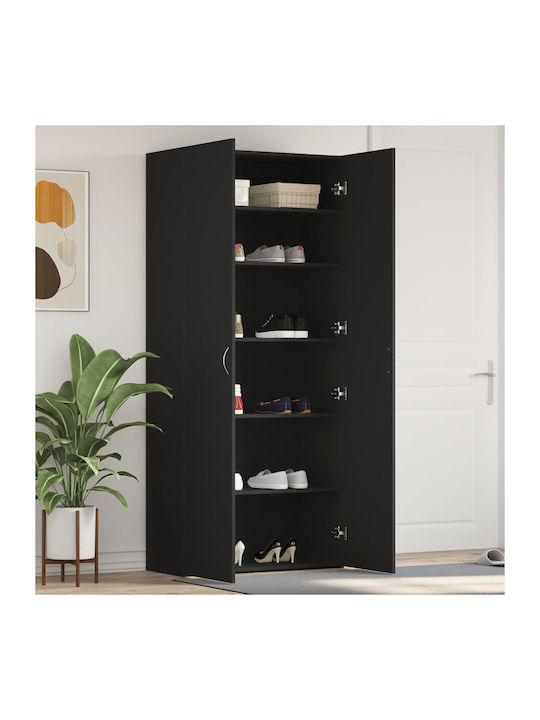 Holz Schuhschrank 80x35.5x180cm