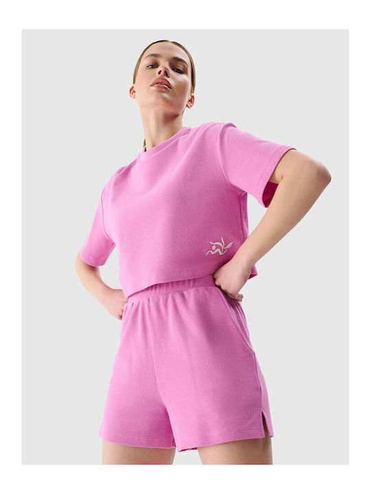 Women's High-waisted Sporty Shorts Pink