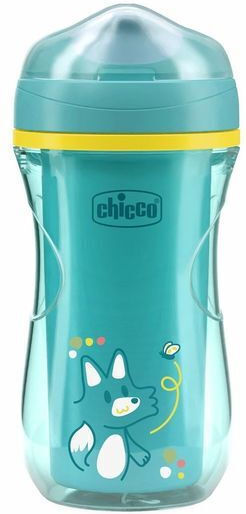 Chicco Παιδικό Ποτηράκι Active από Πλαστικό Τιρκουάζ 266ml για 14m+