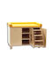 Baby Dresser with 3 Drawers Brown 120x75x80cm