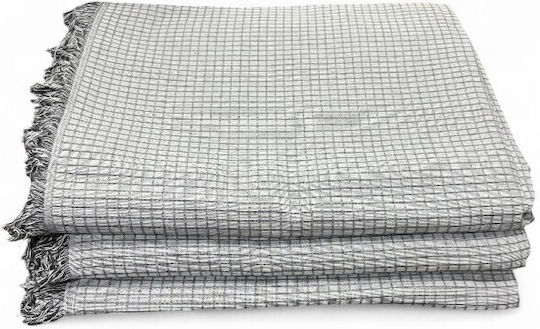 To megalo pazari Throws Set 3 pcs Chenille Gray