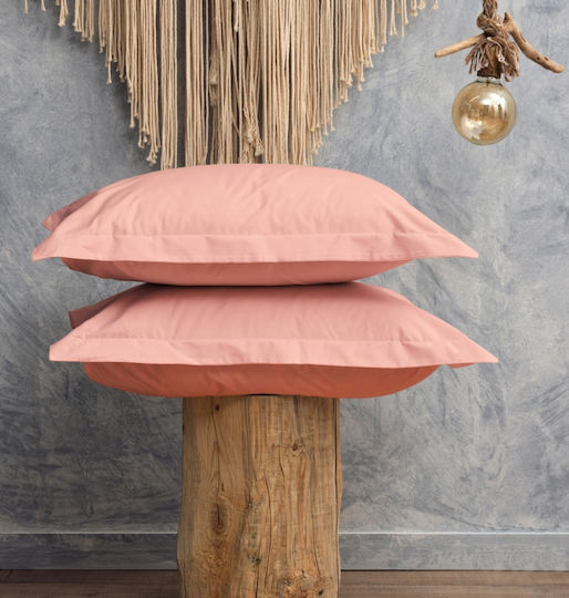 Cokitex Melody Σετ Μαξιλαροθήκες Oxford Pink 50x70εκ.