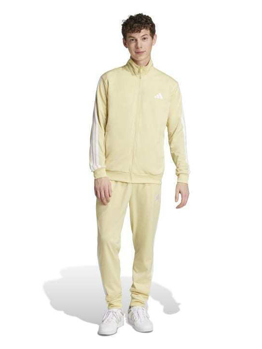 Basic 3-stripes Tricot Trainingsanzug Glänzend Light Yellow