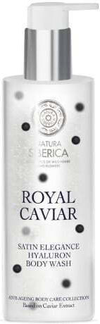 Natura Siberica Royal Caviar Satin Elegance Hyaluron Bubble Bath Gel with Moisturizing Hyaluronic Acid 400ml