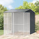 Vidaxl Vogelkäfig Anthrazit 215x310x247 Stahl Anthrazit
