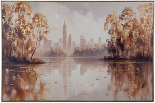 Картина от колекцията Zen "Град" 120x4x80см 51342
