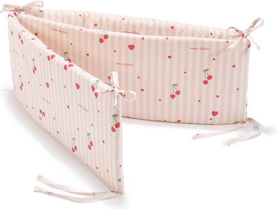 La Millou Crib Bumpers Classic Inside Pink 70x210cm